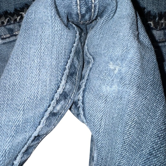 Miss Me Easy Boot Jeans Womens 30 Distressed Flawed Inner Thigh Wear Stretch - Picture 8 of 10